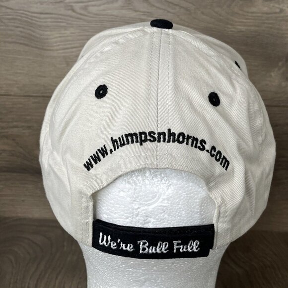 Humps N Horns Bull Riding News Tan Ball Cap Hat Hook N Loop - Picture 4 of 14